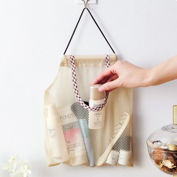 2 PCS Creative Kitchen Vegetable Onion Potato Storage Hanging Bag Hollow Breathable Mesh Bag Kitchen Garlic Ginger Mesh Storage Bag - Image 3