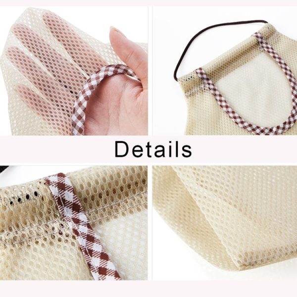2 PCS Creative Kitchen Vegetable Onion Potato Storage Hanging Bag Hollow Breathable Mesh Bag Kitchen Garlic Ginger Mesh Storage Bag - Image 4