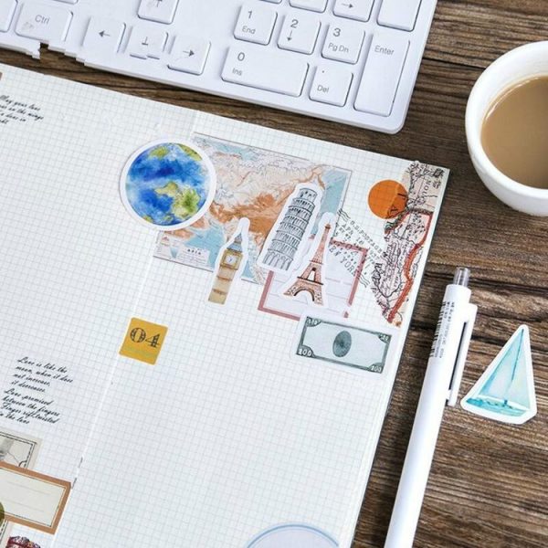 2 PCS One Person Travel Handbook Album Decorative Sticke Sealing Sticker DIY Sticker - Image 5