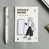 2 PCS Small Sure Mourning Series Message Note Post-It N Stickers (Coward) - Image 5