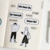 2 PCS Small Sure Mourning Series Message Note Post-It N Stickers (Coward) - Image 6