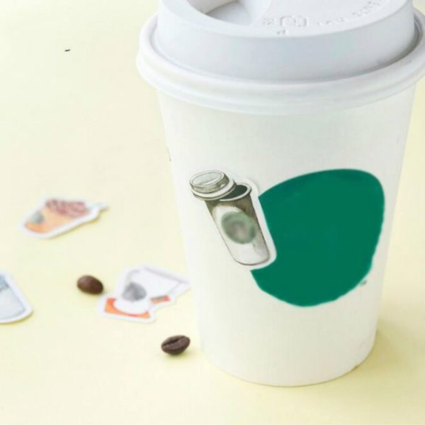 2 PCS I Love To Drink Beverage Shape Sealing Stickers Boxed Stickers - Image 5