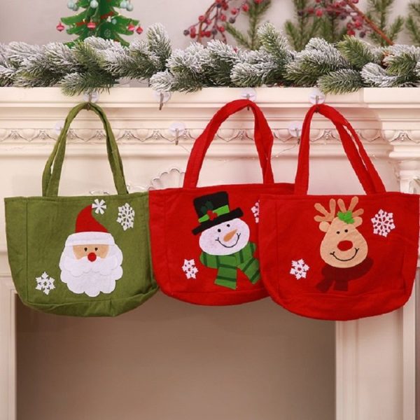Christmas Candy Gift Bag Children Holiday Gift Bag, Style: Elk - Image 4