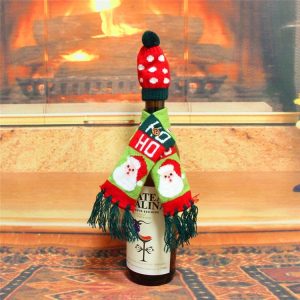 Creative Christmas Bottle Cap Hat Scarf Ornament (Old Man)