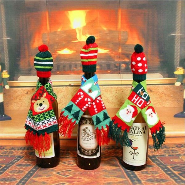 Creative Christmas Bottle Cap Hat Scarf Ornament (Old Man) - Image 3