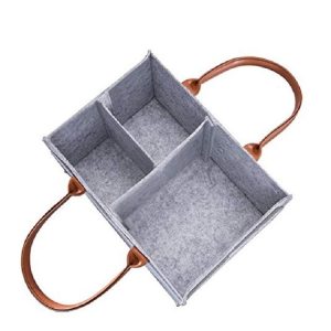 Mummy Bag Storage Multifunctional Maternity Handbags Organizer Stroller Accessories, Size: 33x23x18cm, Color: Light Gray 2