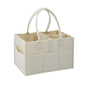 Mummy Bag Storage Multifunctional Maternity Handbags Organizer Stroller Accessories, Size: 33x23x18cm, Color: White
