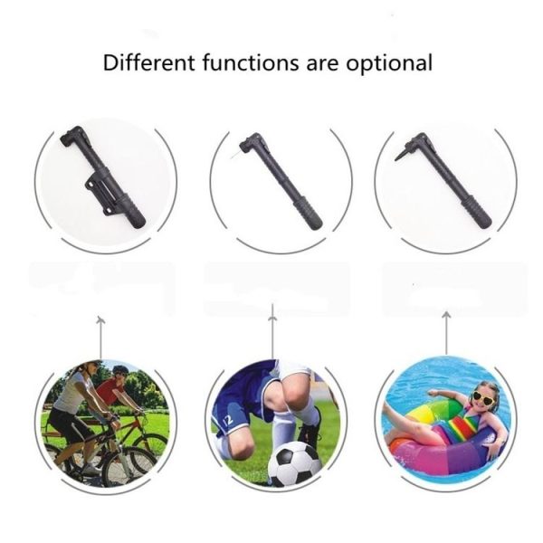 Dead Fly Riding Portable Air Pump Basketball Mini Pump, Style: With Clip - Image 5
