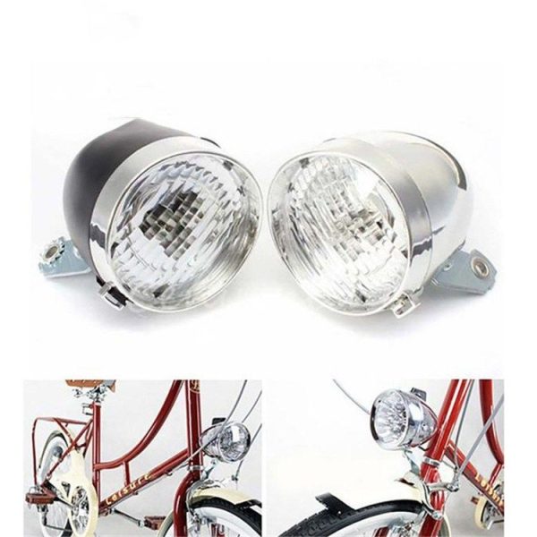 3 LED Retro Bicycle Headlight Night Riding Safety Warning Light (Black) - Image 5