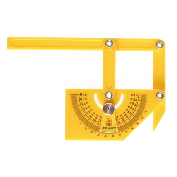 Template Tool Protractor Instrument Measuring Arm Ruler 180 Degree Woodworking Ruler - Image 3