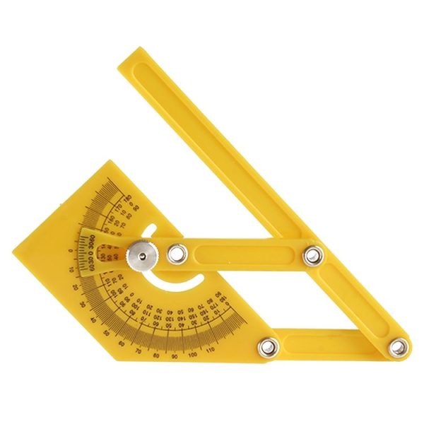 Template Tool Protractor Instrument Measuring Arm Ruler 180 Degree Woodworking Ruler - Image 4