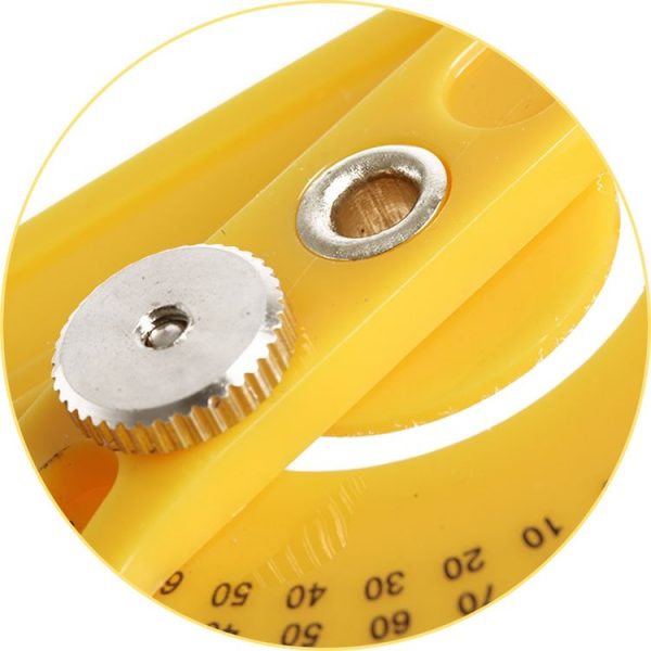 Template Tool Protractor Instrument Measuring Arm Ruler 180 Degree Woodworking Ruler - Image 5
