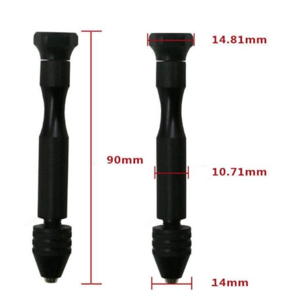 11 In1 Mini Manual Drill With Drill Plastic Walnut Wenwan Punching Tool - Image 4