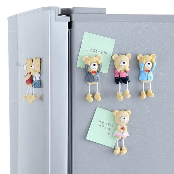 Cartoon Bear Stereo Refrigerator Magnetic Fridge Magnet, Style Random Delivery - Image 2