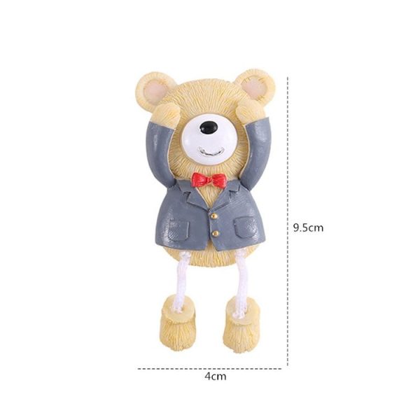 Cartoon Bear Stereo Refrigerator Magnetic Fridge Magnet, Style Random Delivery - Image 6