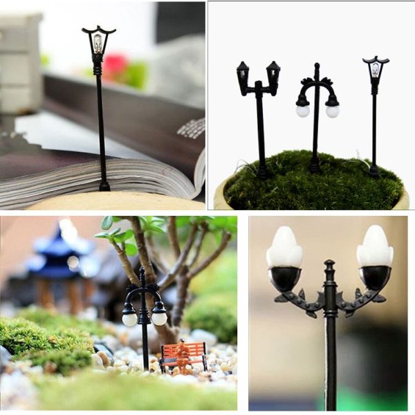 10 PCS Moss Micro Llandscape Decoration Succulent Ecological Bottle Bonsai Pot Model Lamp Ornament (Double Lights up Four Corners Head) - Image 3