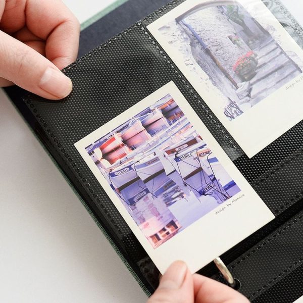 5 inch Photos Cotton Linen Loose-leaf Album Movie Ticket Postcard Storage Book (Purple) - Image 4