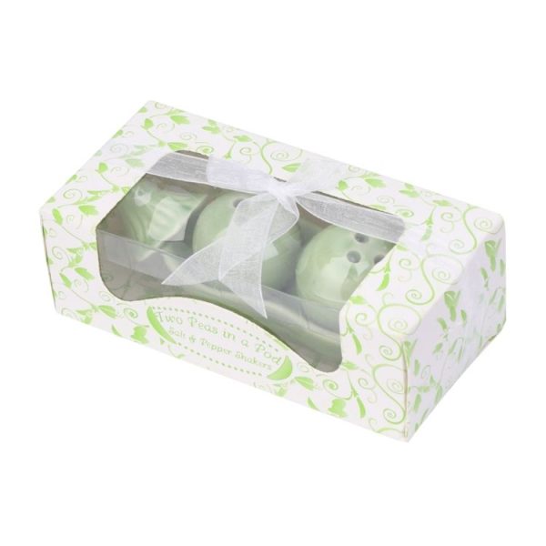 5 PCS Creative Gift Ceramic Salt Pepper Cans Gift Box Pea Cruet - Image 6