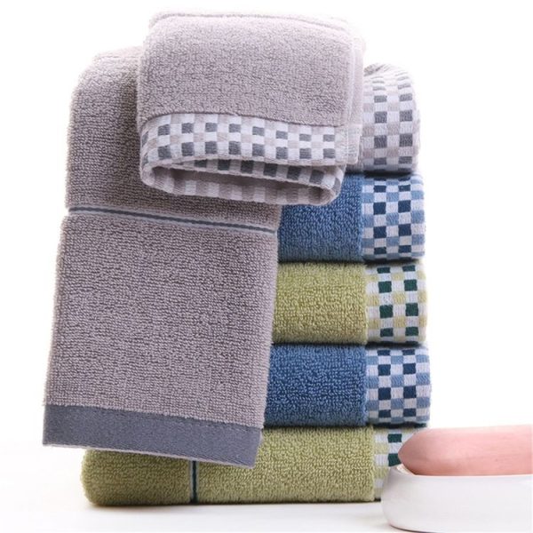 Thick Cotton Absorbent Double-Sided Towel, Color: Blue - Image 4