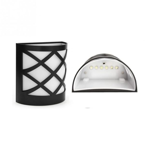 Solar Powered LED Wall Light Outdoor Waterproof Energy Saving Street Garden Lamp (White Light) - Image 3