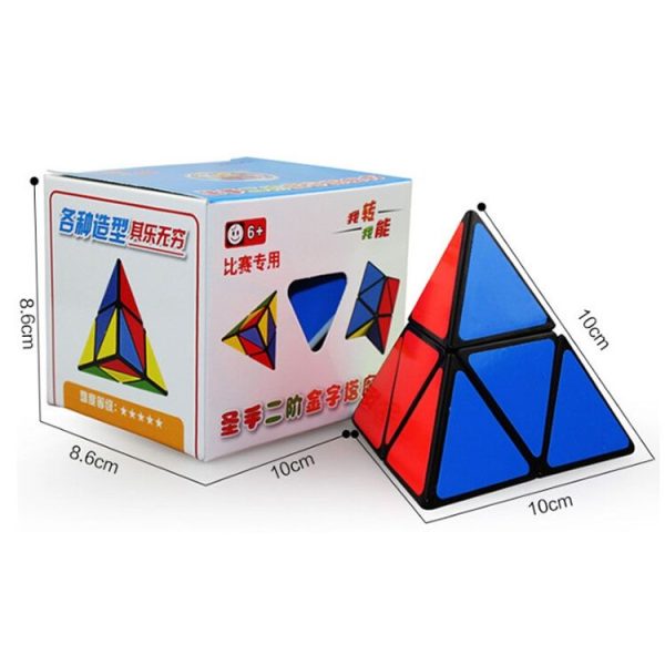 Creative Shaped Second-order Triangular Tetrahedron Magic Cube Children Educational Toys (Black) - Image 5