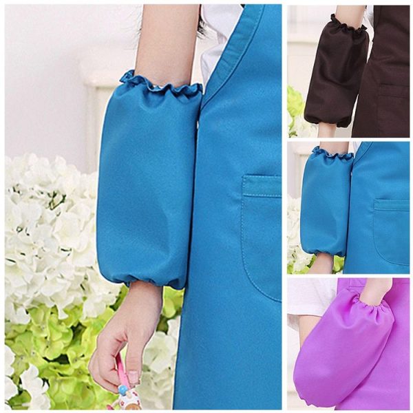 Children Drawing Sleeves Painting Clothes, Color: Blue Cuff One Size - Image 4