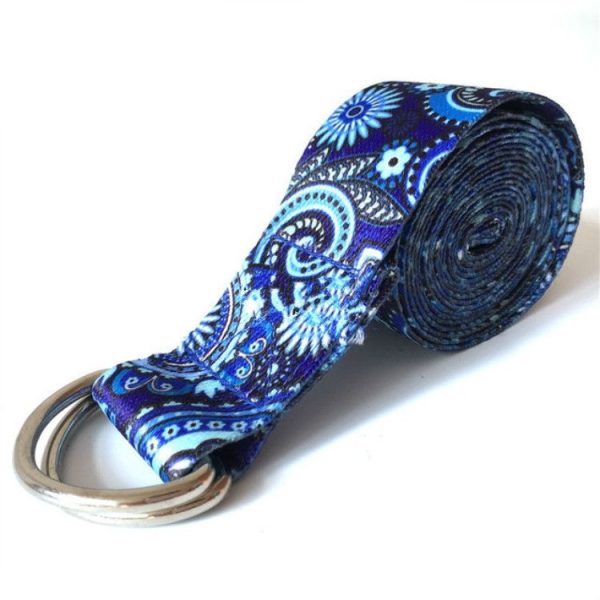 Color Pattern Stretch Band Yoga Stretch Band, Size: 185 x 3.8cm (Blue) - Image 2