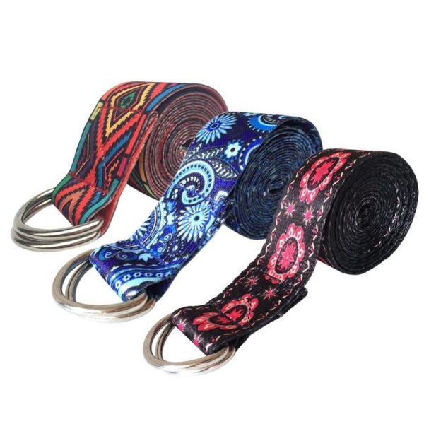 Color Pattern Stretch Band Yoga Stretch Band, Size: 185 x 3.8cm (Blue) - Image 5