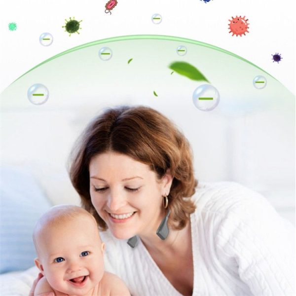 Hanging Neck Negative Ion Air Purifier Portable Household Formaldehyde Removal Portable Purifier (Black) - Image 10