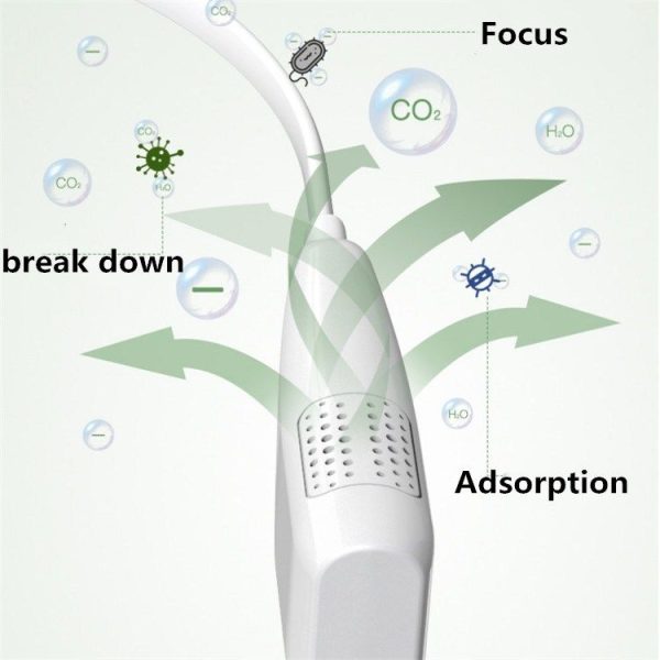 Hanging Neck Negative Ion Air Purifier Portable Household Formaldehyde Removal Portable Purifier (Black) - Image 5