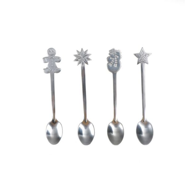 2 Sets Creative Stainless Steel Christmas Cutlery Four-piece Set - Image 3