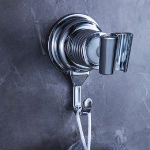 Suction Cup Shower Seat Bathroom Shower Bracket Hook (Silver)