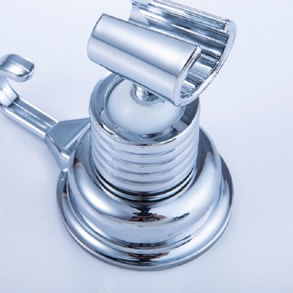 Suction Cup Shower Seat Bathroom Shower Bracket Hook (Silver) - Image 4