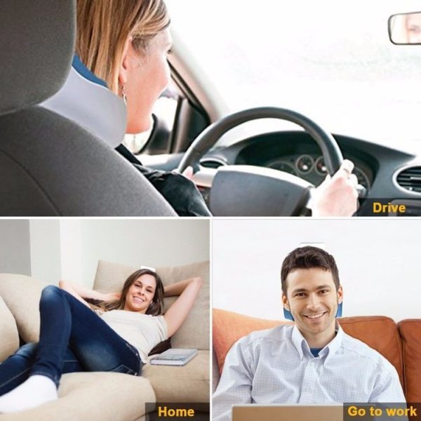 2 PCS Neck Pillow Neck and Shoulder Relaxer Neck Support Travel Accessories Comfortable Pillows - Image 3