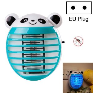 Cute Household Mosquito Killer Lamp LED Light Anti Mosquito Bug Zapper Insect Muggen Killer Night Light Colorful EU Plug (Blue)