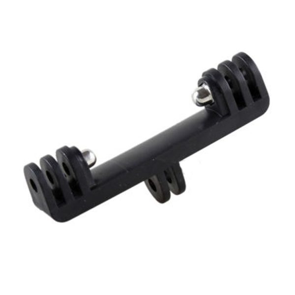 Double Bracket with Screw Mount Adapter for GoPro Hero11 Black / HERO10 Black / 9 Black / 8 Black / 7 / 6 / 5 / 5 Session / 4 Session / 4 / 3+ / 3 / 2 / 1, DJI Osmo Action and Other Action Cameras - Image 4