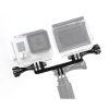 Double Bracket with Screw Mount Adapter for GoPro Hero11 Black / HERO10 Black / 9 Black / 8 Black / 7 / 6 / 5 / 5 Session / 4 Session / 4 / 3+ / 3 / 2 / 1, DJI Osmo Action and Other Action Cameras - Image 6