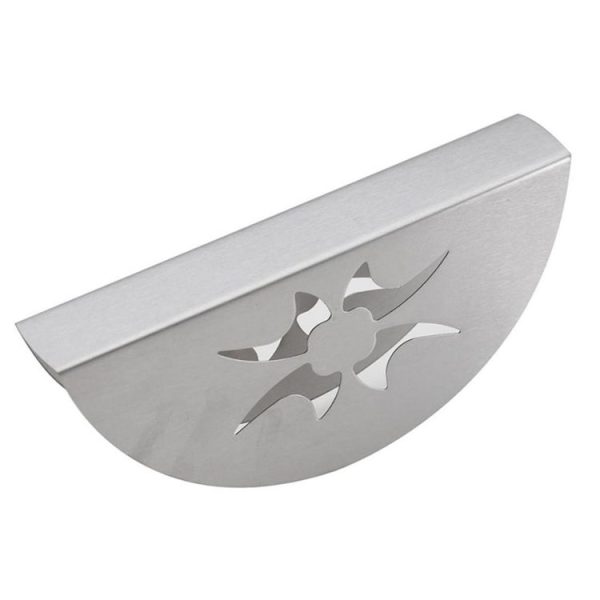 2 PCS Stainless Steel Western Fan-shaped Napkin Seat Napkin Holder Paper Towel Clip, Specification: Pattern - Image 4