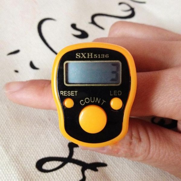 Electronic Digital Counter Portable Hand Operated Tally LCD Screen Finger Counter, Random Color - Image 2