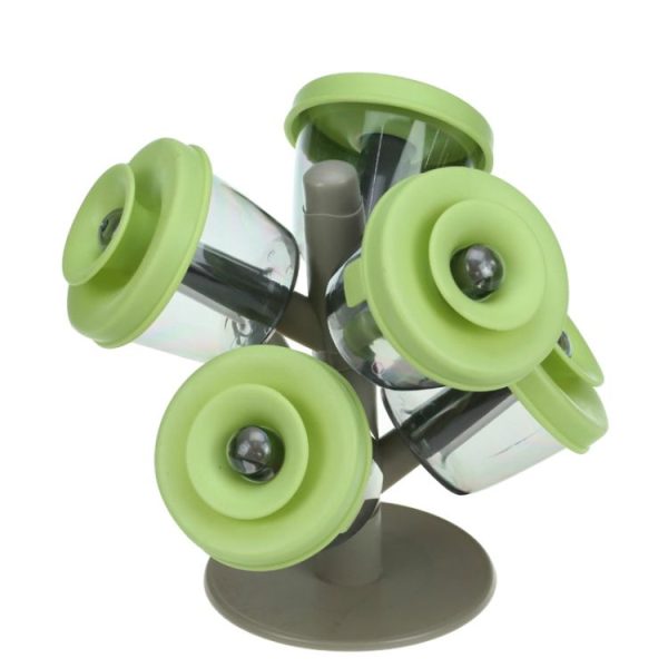 2 PCS 6 in 1 Creative Spice Tree Pots Seasoning Tanks Cans Set Pop Up Spice Rack - Image 2
