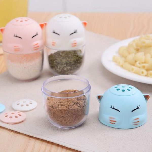 Creative Cartoon Cat Toothpick Box Spices Bottle Toothpick-Holder Kitchen Tools (Pink) - Image 4