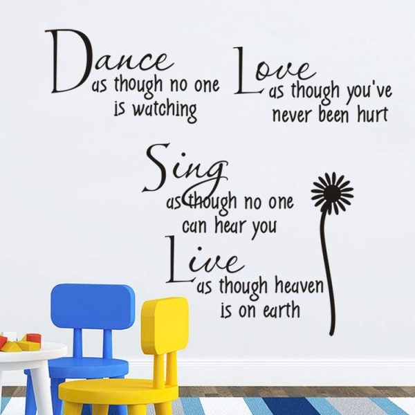 Removable PVC Wall Stickers Home Decor Bedroom DIY Wall Stickers Art - Image 3