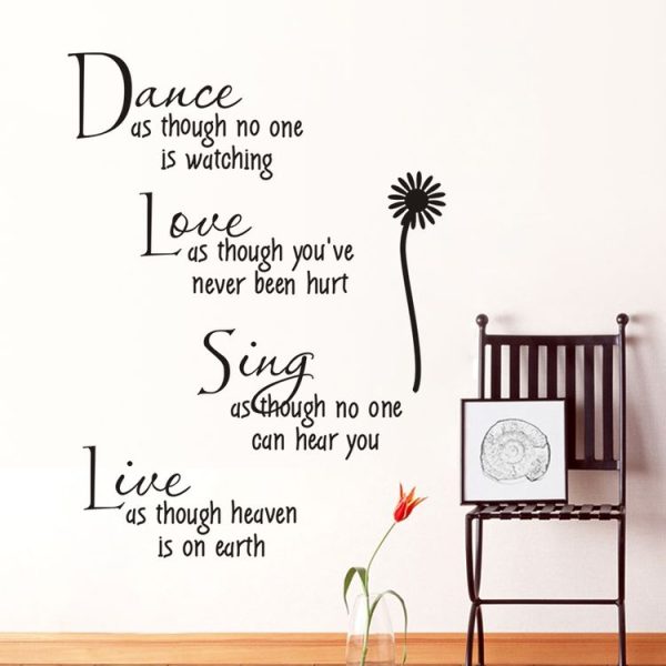 Removable PVC Wall Stickers Home Decor Bedroom DIY Wall Stickers Art - Image 4