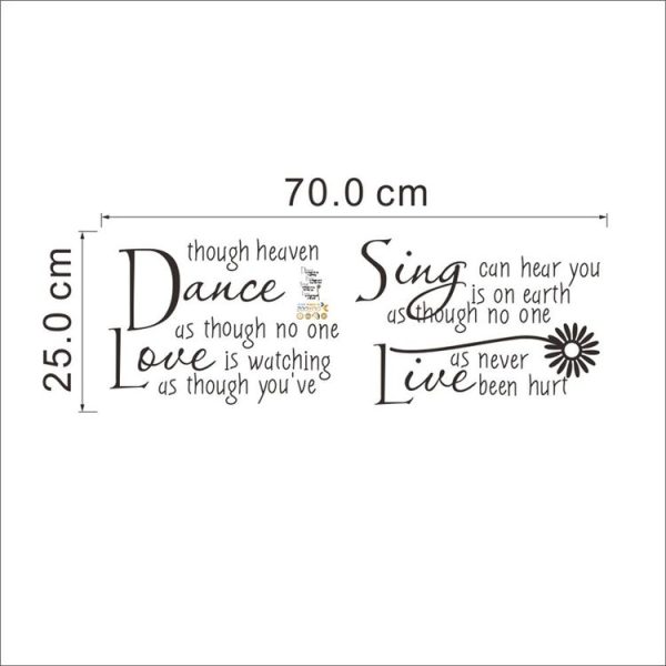 Removable PVC Wall Stickers Home Decor Bedroom DIY Wall Stickers Art - Image 5