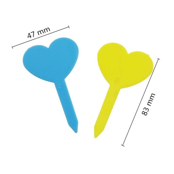 100 PCS Gardening Plant Pot Decoration Love Label Garden Seedling Potted Flower Plant Mark (Yellow) - Image 3