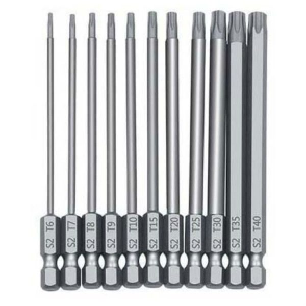 11pcs / Set 100mm Plum Blossom Hollow Bit Multifunctional Peeling Bit Set - Image 2