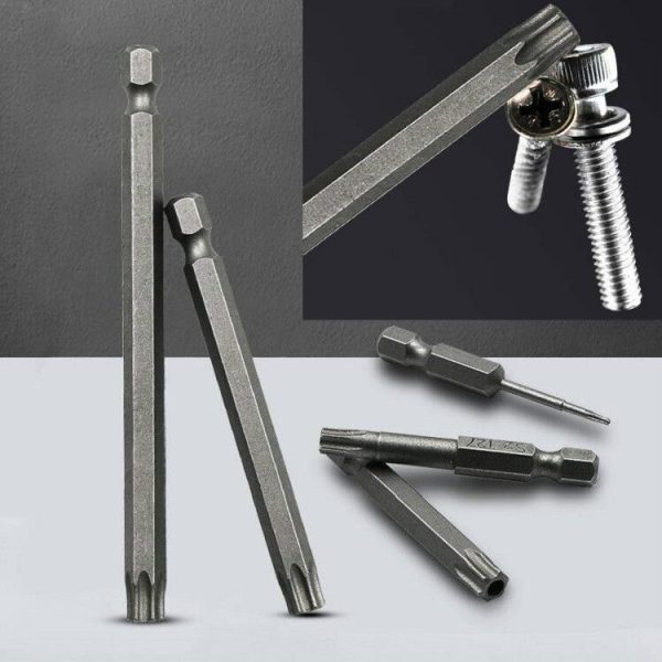11pcs / Set 100mm Plum Blossom Hollow Bit Multifunctional Peeling Bit Set - Image 3