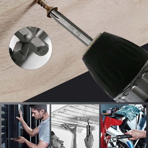 11pcs / Set 100mm Plum Blossom Hollow Bit Multifunctional Peeling Bit Set - Image 9