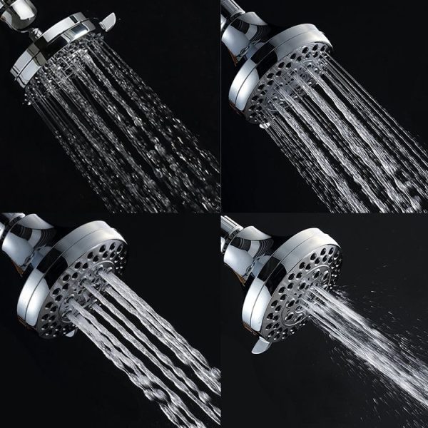 Adjustable High Pressure ABS Chrome Plate Wall-mounted Shower Head - Image 8