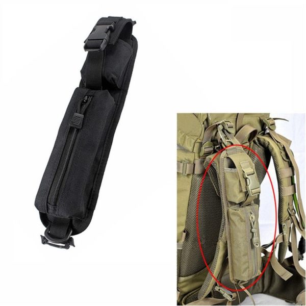 Outdoor Sports Backpack Shoulder Strap Phone Bag Sundry Kit, Size: One Size (Black) - Image 2